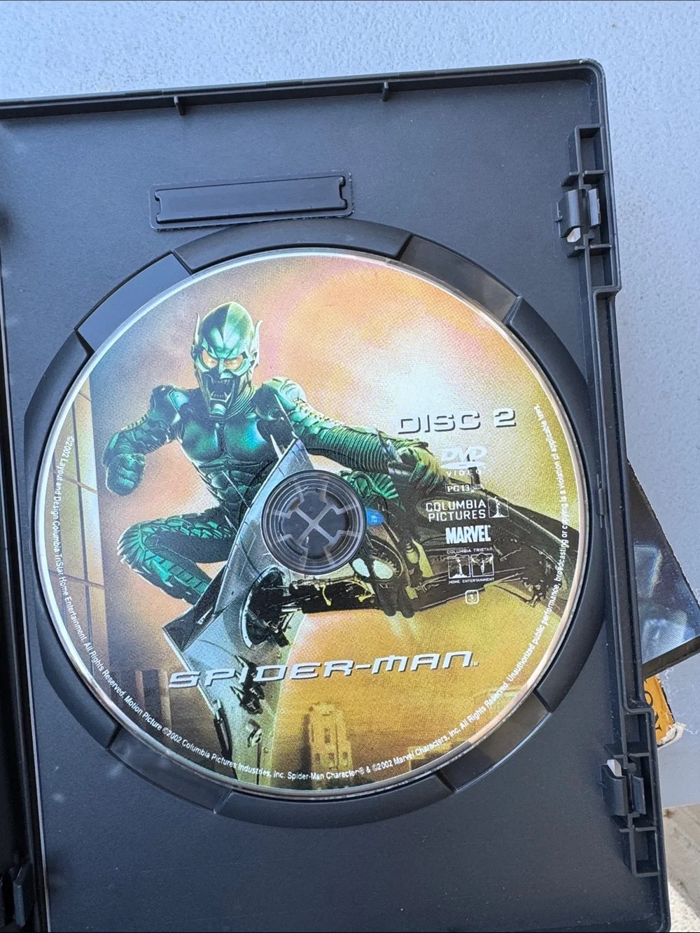 Spiderman DVD Cover Art — Red, Blue, Gold